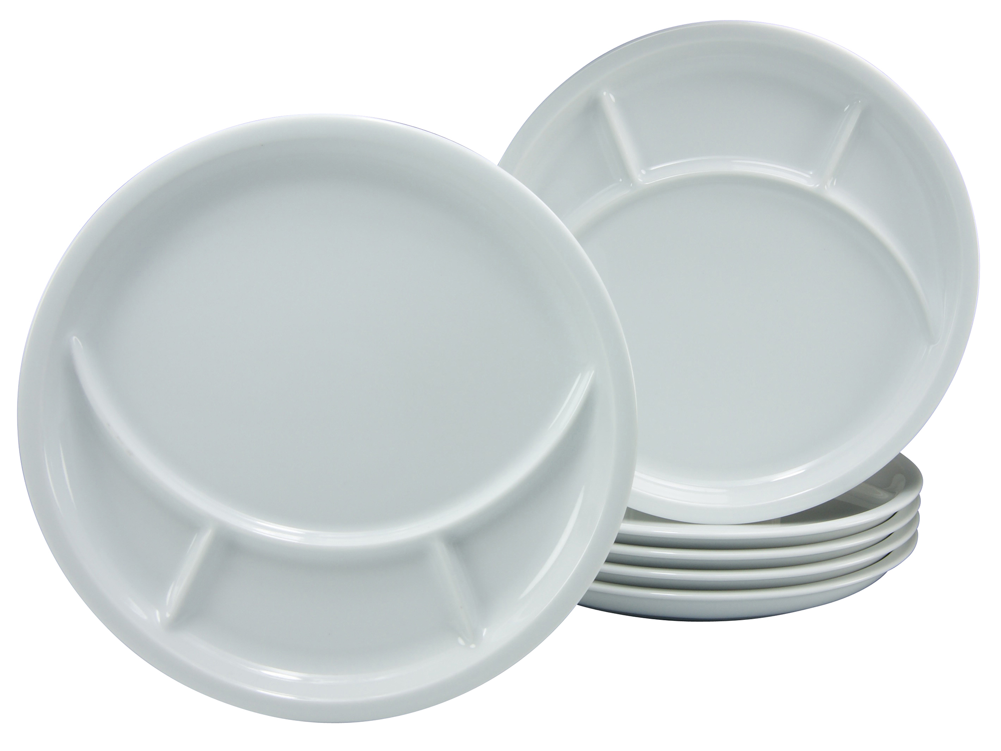 Bild von CreaTable Fondueteller »Essteller Universal«, (Set, 4 St.), Teller Set, 4 Personen, Porzellan, spülmaschinenfest, Made in Europe
