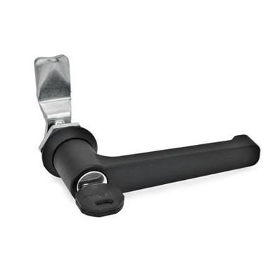 Bild von Ganter Norm® - 115-LUG-30-SW Verriegelungen, abschließbar, schwarz kunststoffbeschichtet
