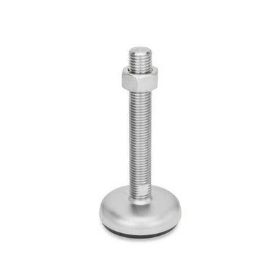 Bild von Ganter Norm® - 31-120-M24-100-B1-TK Edelstahl-Stellfüße, mit Gummiauflage