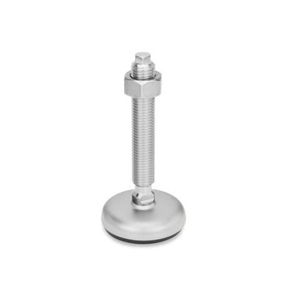 Bild von Ganter Norm® - 31-80-M20-100-B1-VK Edelstahl-Stellfüße, mit Gummiauflage