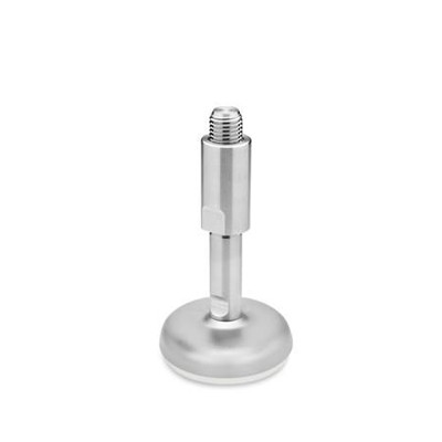 Bild von Ganter Norm® - 31-80-M24-224-B2-W Edelstahl-Stellfüße, mit Gummiauflage
