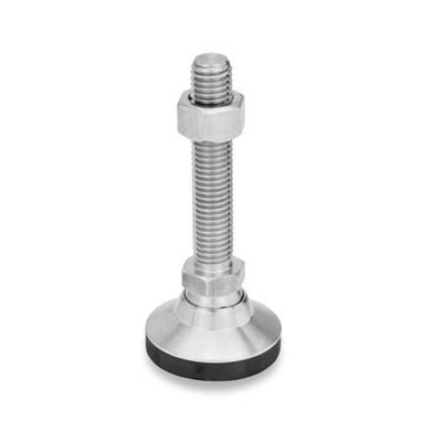 Bild von Ganter Norm® - 343.6-50-M8-63-KR Gelenkfüße, Fuß / Verstellspindel Edelstahl