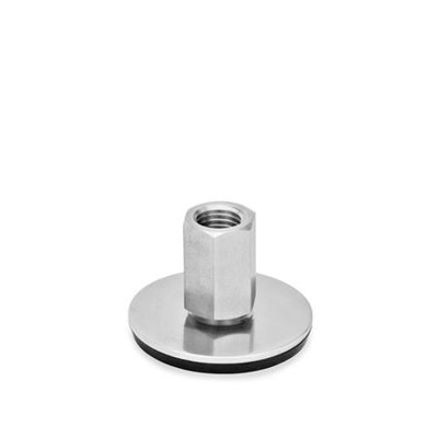 Bild von Ganter Norm® - 41-80-M16-38-D3-X Edelstahl-Stellfüße, Werkstoff Nr. 1.4301 (A2)