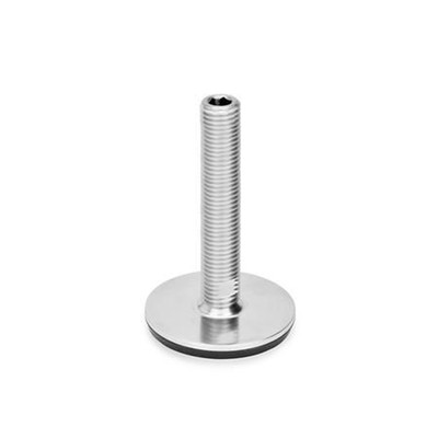 Bild von Ganter Norm® - 41-80-M24-100-D3-U Edelstahl-Stellfüße, Werkstoff Nr. 1.4301 (A2)