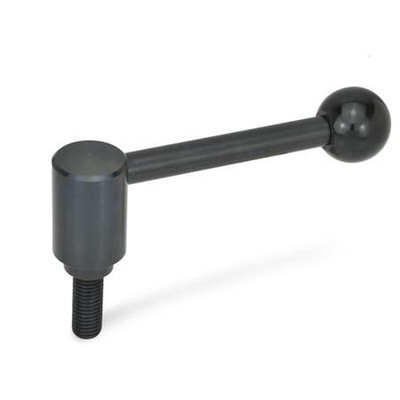 Bild von Ganter Norm® - 212.3-40-M16-63-D Verstellbare Spannhebel, Schraube, Stahl