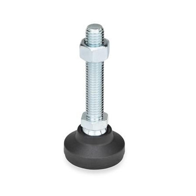 Bild von Ganter Norm® - 343.4-60-M16-80-G Gelenkfüße, Fuß Kunststoff / Verstellspindel Stahl