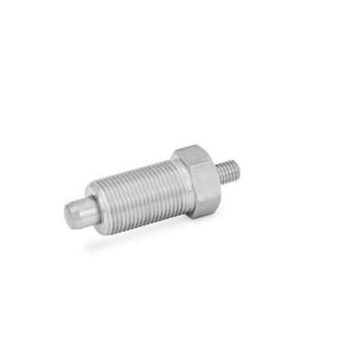 Bild von Ganter Norm® - 617-10-G-NI Rastbolzen, Edelstahl / Kunststoff-Knopf