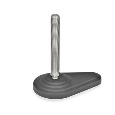 Bild von Ganter Norm® - 445.5-80-M10-43-AG Gelenkfüße, Kunststoff / Edelstahl