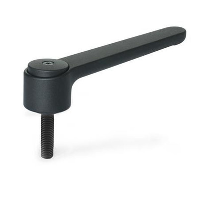 Bild von Ganter Norm® - 126-120-M12-20-SW Verstellbare Flachspannhebel, Zink-Druckguss, Schraube Stahl
