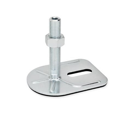 Bild von Ganter Norm® - 42-80-M16-200-E3-UK Stellfüße mit Befestigungslasche, Stahl, verzinkt, Rechteckform