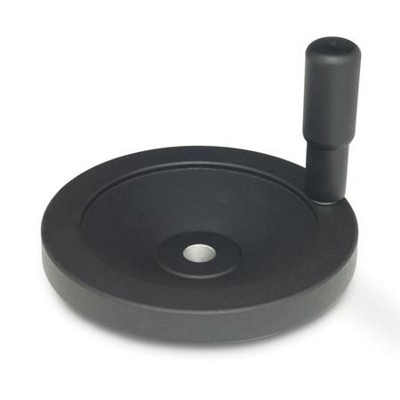 Bild von Ganter Norm® - 323-160-B14-R Scheibenhandräder, schwarz, Kunststoff beschichtet