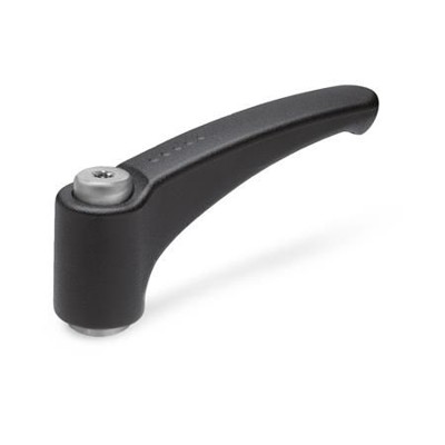 Bild von Ganter Norm® - 602.1-78-B8-SW Verstellbare Klemmhebel, Zink-Druckguss, Buchse Edelstahl