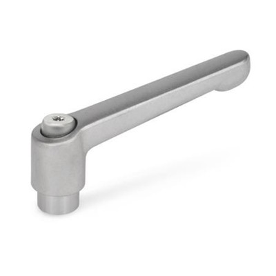 Bild von Ganter Norm® - 300.6-92-B12-IS Verstellbare Edelstahl-Klemmhebel, mit Buchse, elektropoliert