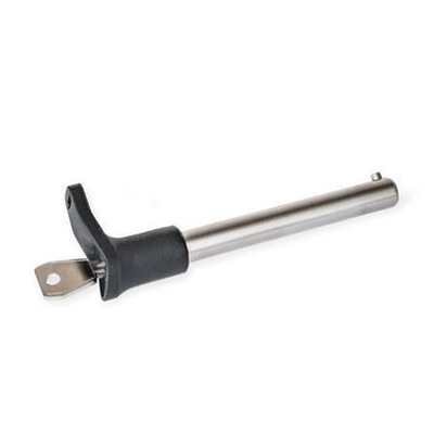 Bild von Ganter Norm® - 314-20-100-L-SU-NI Steckbolzen, mit L-Griff, abschließbar, Edelstahl 1.4305