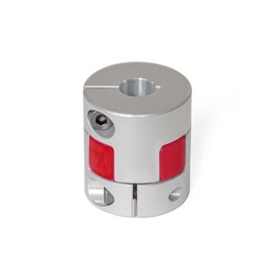 Bild von Ganter Norm® - 2240-40-B14-14-AL-RS Elastomer-Klauenkupplungen mit Klemmnabe