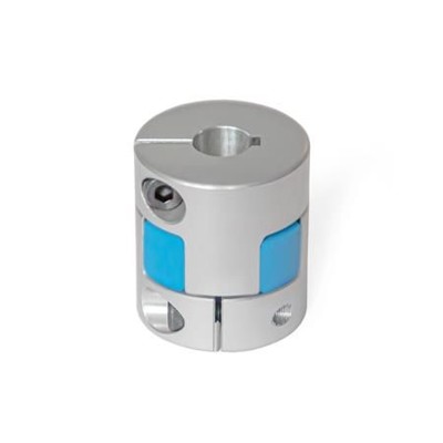 Bild von Ganter Norm® - 2240-40-K12-12-AL-BS Elastomer-Klauenkupplungen mit Klemmnabe