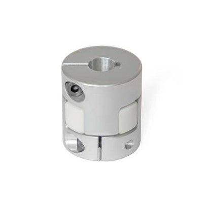 Bild von Ganter Norm® - 2240-55-K18-18-AL-WS Elastomer-Klauenkupplungen mit Klemmnabe