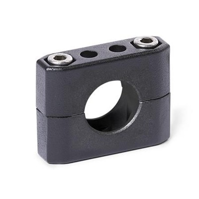 Bild von Ganter Norm® - 231-B45-2-SW Rohrschellen, Aluminium