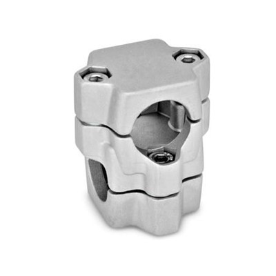Bild von Ganter Norm® - 134-B40-B40-60-2-BL Kreuz-Klemmverbinder, mehrteilig
