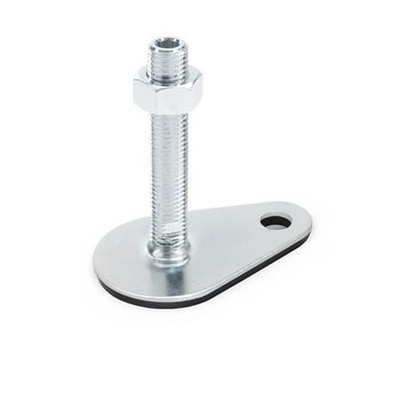 Bild von Ganter Norm® - 42-50-M16-250-A3-UK Stellfüße Stahl verzinkt, mit Befestigungslasche,Tropfenform