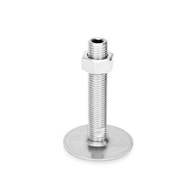 Bild von Ganter Norm® - 41-80-M24-300-D0-UK Edelstahl-Stellfüße, Werkstoff Nr. 1.4301 (A2)