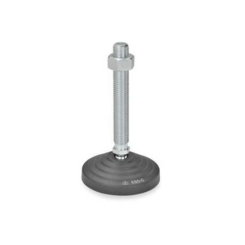 Bild von Ganter Norm® - 344.2-80-M24-158-BG ESD-Gelenkfüße
