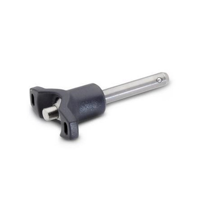 Bild von Ganter Norm® - 113.8-10-45 Edelstahl-Kugelsperrbolzen mit T-Griff, Bolzen Werkstoff 1.4542