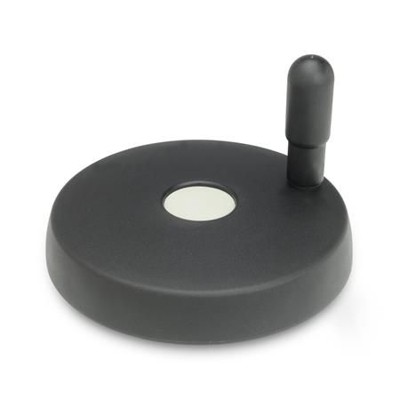 Bild von Ganter Norm® - 521-125-B12-R Scheibenhandräder, Kunststoff, Buchse / Griffachse Stahl