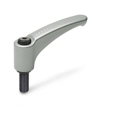 Bild von Ganter Norm® - 602-78-M12-80-SR Verstellbare Klemmhebel, Zink-Druckguss, Schraube Stahl