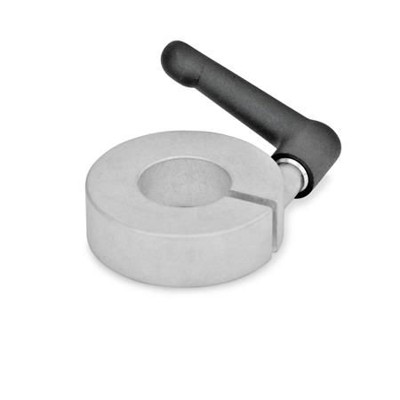 Bild von Ganter Norm® - 706.4-55-B30-AL Geschlitzte Stellringe mit verstellbarem Klemmhebel