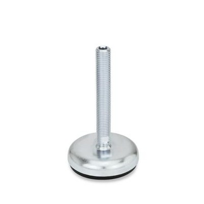 Bild von Ganter Norm® - 30-80-M16-200-A1-U Stellfüße, Stahlblech, mit Gummiauflage
