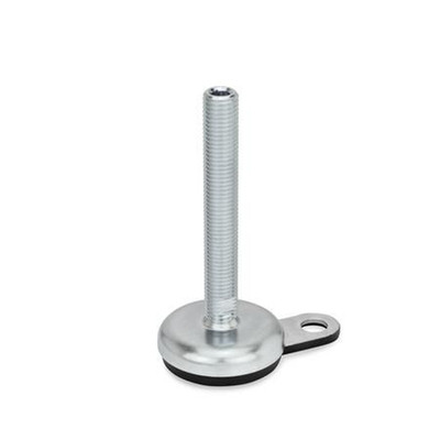 Bild von Ganter Norm® - 32-80-M16-150-A1-U Stellfüße, Stahlblech, mit Gummiauflage, mit Befestigungslasche