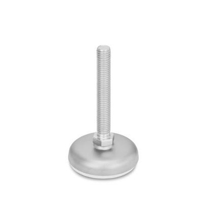Bild von Ganter Norm® - 31-50-M10-100-B2-S Edelstahl-Stellfüße, mit Gummiauflage
