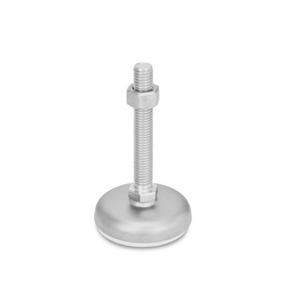 Bild von Ganter Norm® - 31-50-M12-125-B2-SK Edelstahl-Stellfüße, mit Gummiauflage