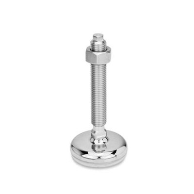 Bild von Ganter Norm® - 31-100-M20-125-C4-VK Edelstahl-Stellfüße, mit Gummiauflage