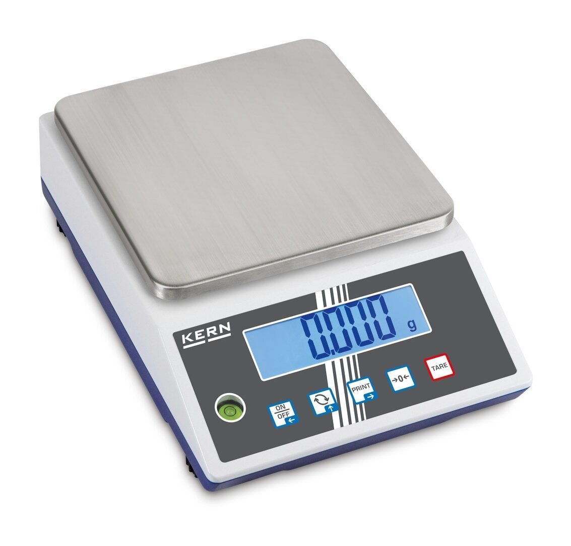 Bild von Präzisionswaage Kern Wägebereich max. 6 kg Ablesbarkeit 1 g netzbetrieben (PCB 6000-0)