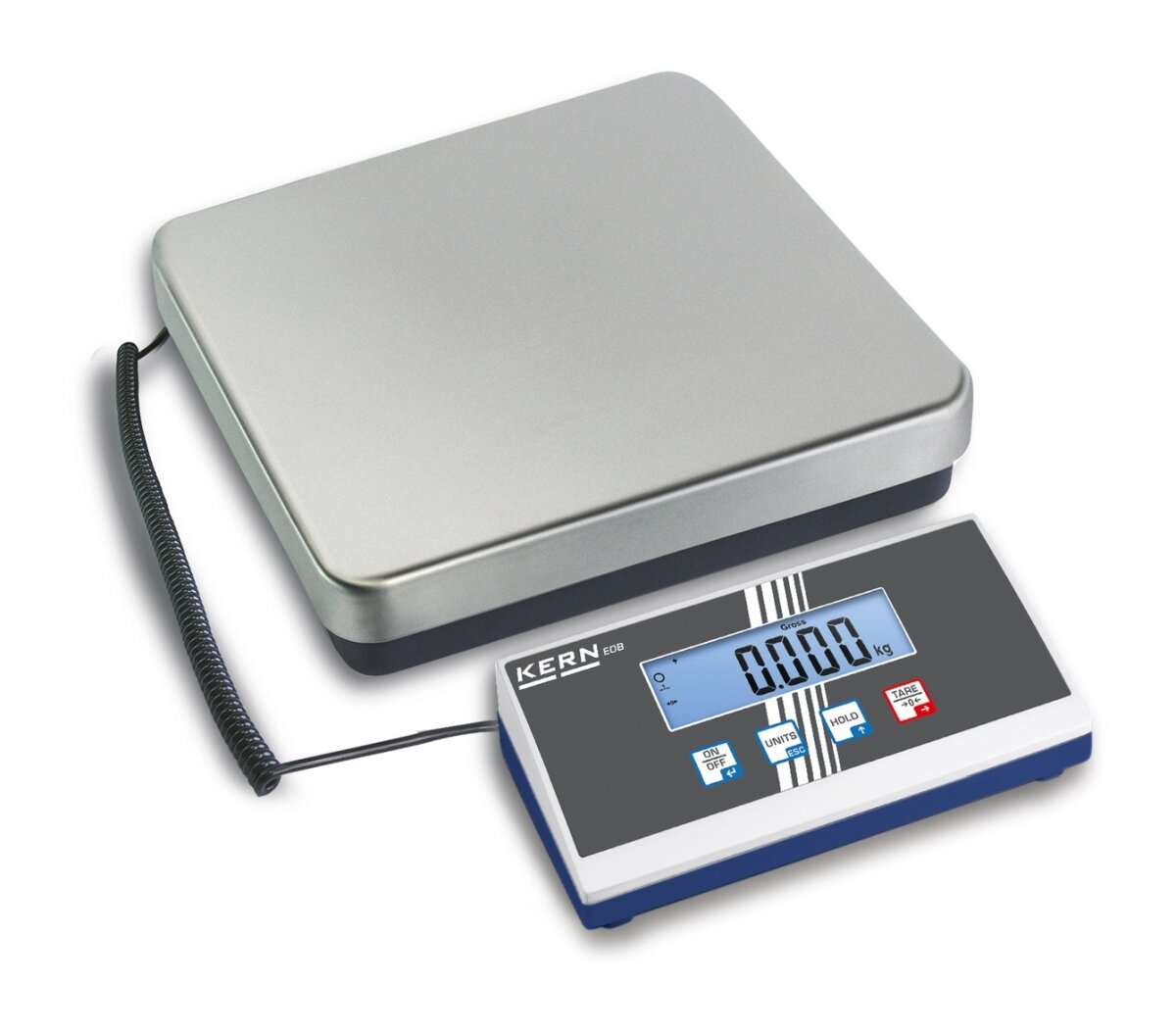 Bild von KERN Plattformwaage EOB 60K20 (Wägebereich 60 kg, Ablesbarkeit 20 g, Reproduzierbarkeit 20 g, Linearität 40 g, Hold-Funktion, Universalwaage)