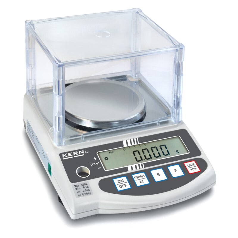 Bild von Kern EG 220-3NM Präzisionswaage Wägebereich (max.) 220g Ablesbarkeit 0.001g netzbetrieben, akkubet