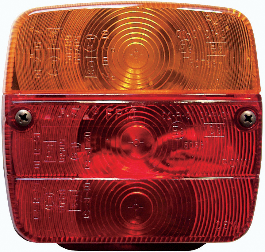 Bild von IWH Anhänger-Rückleuchte, 3-Kammer, ohne Leuchtmittel 12 Volt, Bremslicht, Blinker, Rücklicht, Prüfzeichen: E3, - 1 Stück (616101)