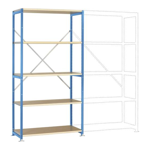Bild von Manuflex RP1013.5012 Fachbodenregal-Grundmodul 1030 x 2000 x 600mm