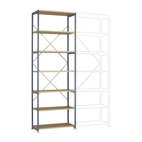 Bild von Manuflex RP1625.5021 Fachbodenregal – Vielseitiges Lagerregal für höchste Ansprüche