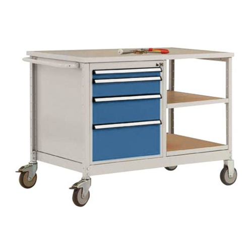 Bild von Manuflex MW2001.0002 Mobile Werkbank Modell 1 - Mobilität trifft Stabilität