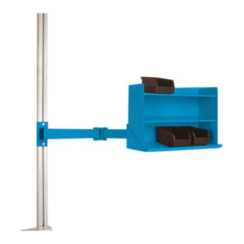 Bild von Manuflex LZ3901.5012 ESD ESD-Sichtboxen-Regal in Lichtblau RAL 5012