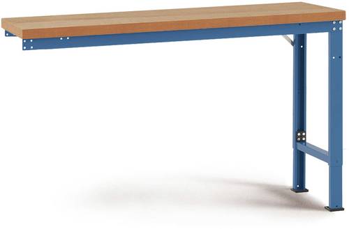 Bild von Manuflex WP7042.5007 Anbauwerkbank PROFI Spezial mit massiver Bucheplatte, BxTxH = 1250 x 700 x 740-
