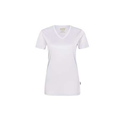 Bild von Damen V-Shirt COOLMAX® 187, weiß, Größe L