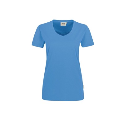 Bild von Damen V-Shirt Mikralinar® 181, malibublau, Größe XL