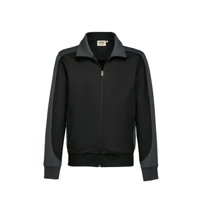 Bild von Sweatjacke Contrast Mikralinar® 477, schwarz/anthrazit, Größe L