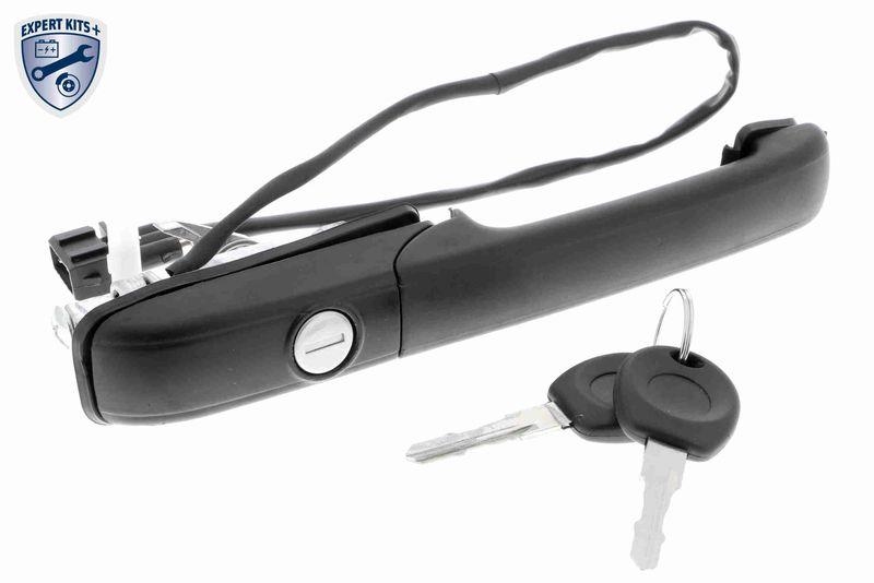 Bild von VAICO V10-6185 Türgriff vorne links schwarz mit Schlüssel, mit Schließzylinder EXPERT KITS + VOLKSWAGEN: Passat B3/B4 Estate, Passat B3/B4 Saloon