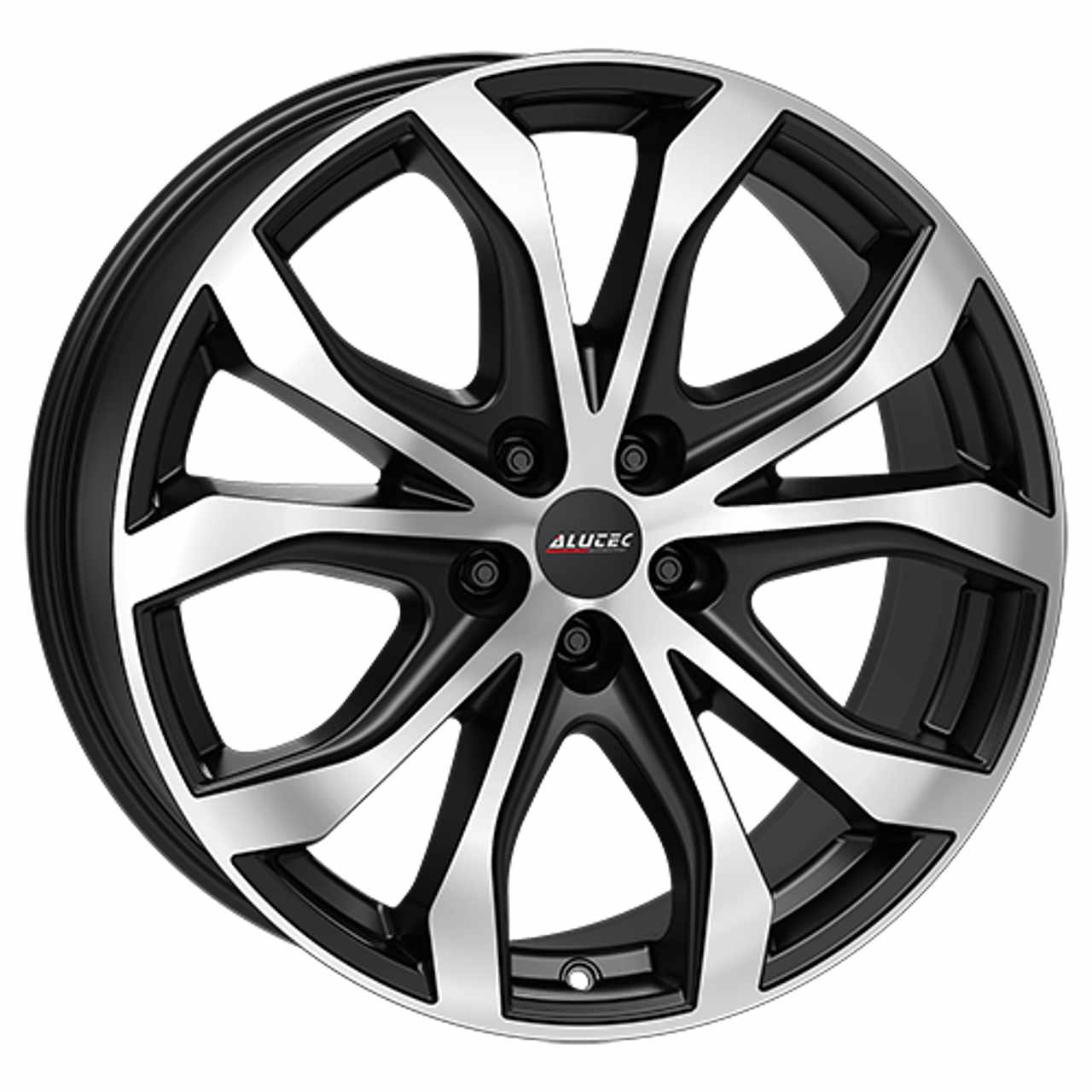 Bild von 4 x ALUTEC W10 9J R20 Racing schwarz vorne poliert PCD 5 x 120 ET43 CB 65,1 Legierung-Rollen Set