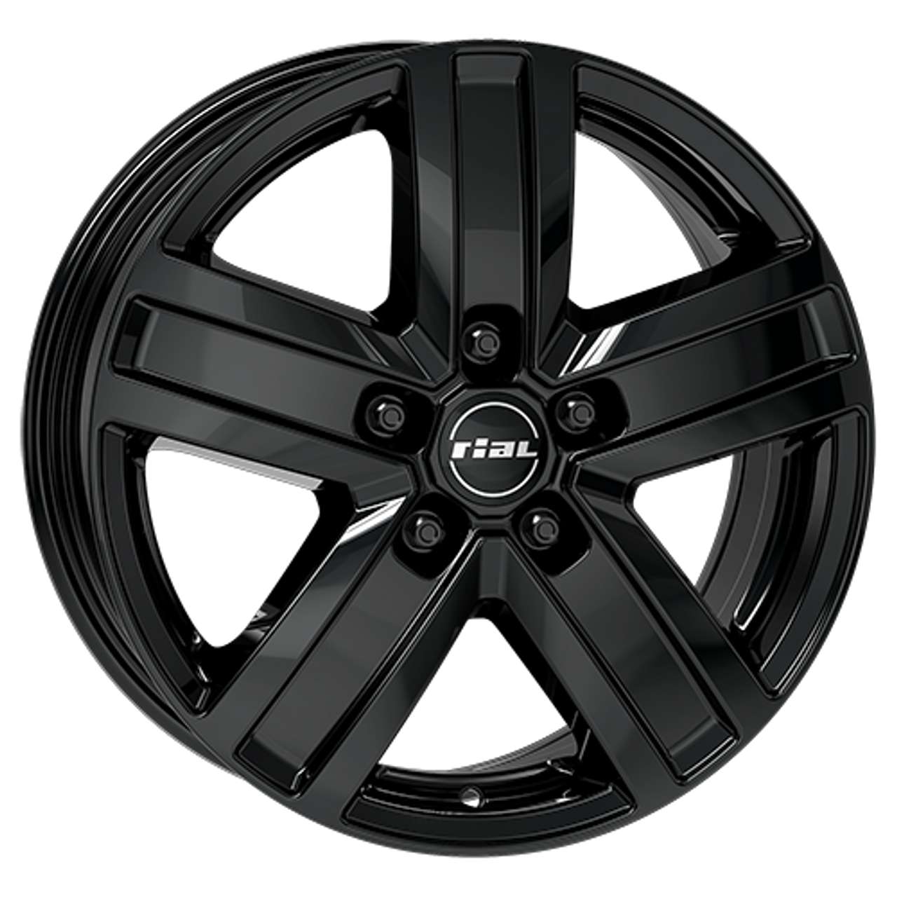 Bild von RIAL TRANSPORTER DIA BLACK 5X114.3 ET45 HB66.1 TRANSPORTER RACING BLACK
